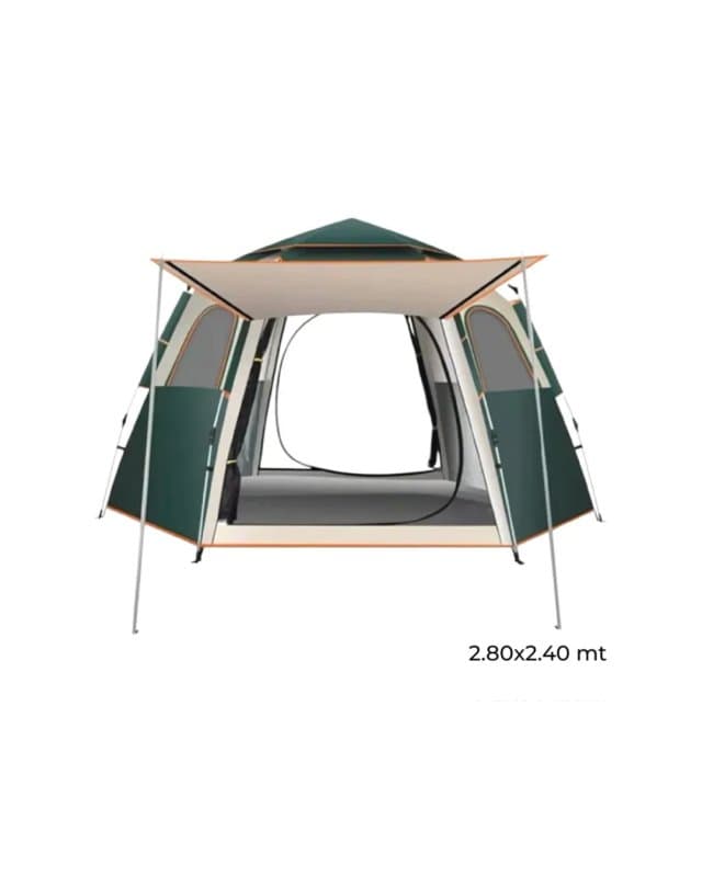 Green Camping tent 2.4 x 2.8 m
