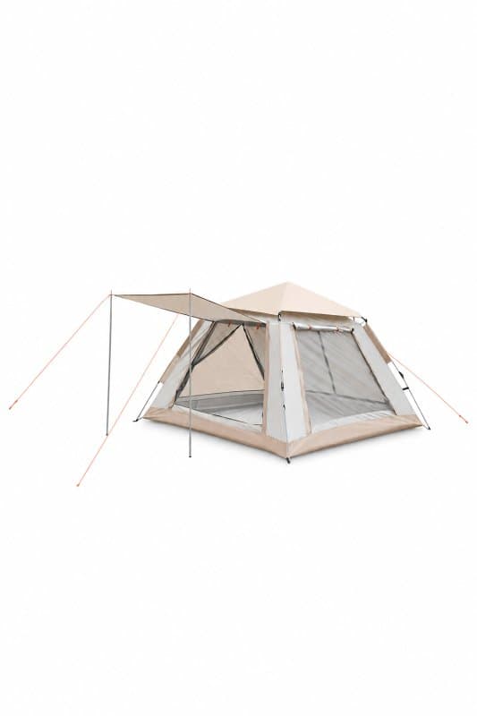 Beige Camping Tent 2.4 x 2.4 m