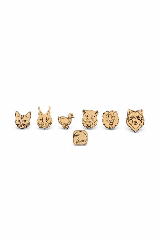 Animal head pin دبوس رأس حيوان